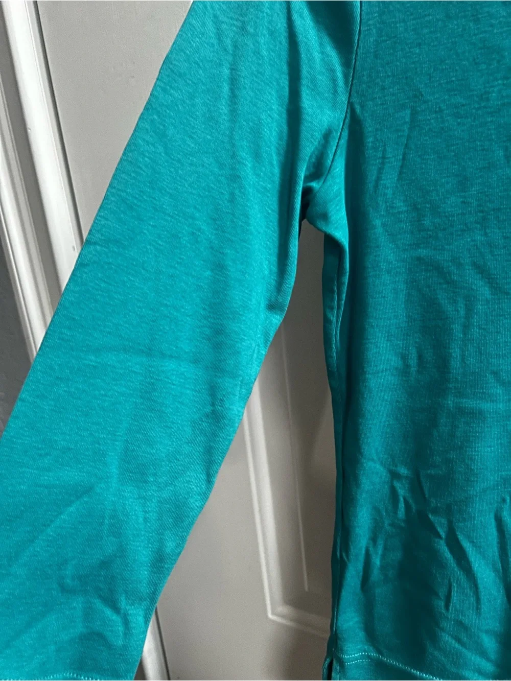 Tory Burch Teal 3/4 Sleeves Polo Top - Sz M- new